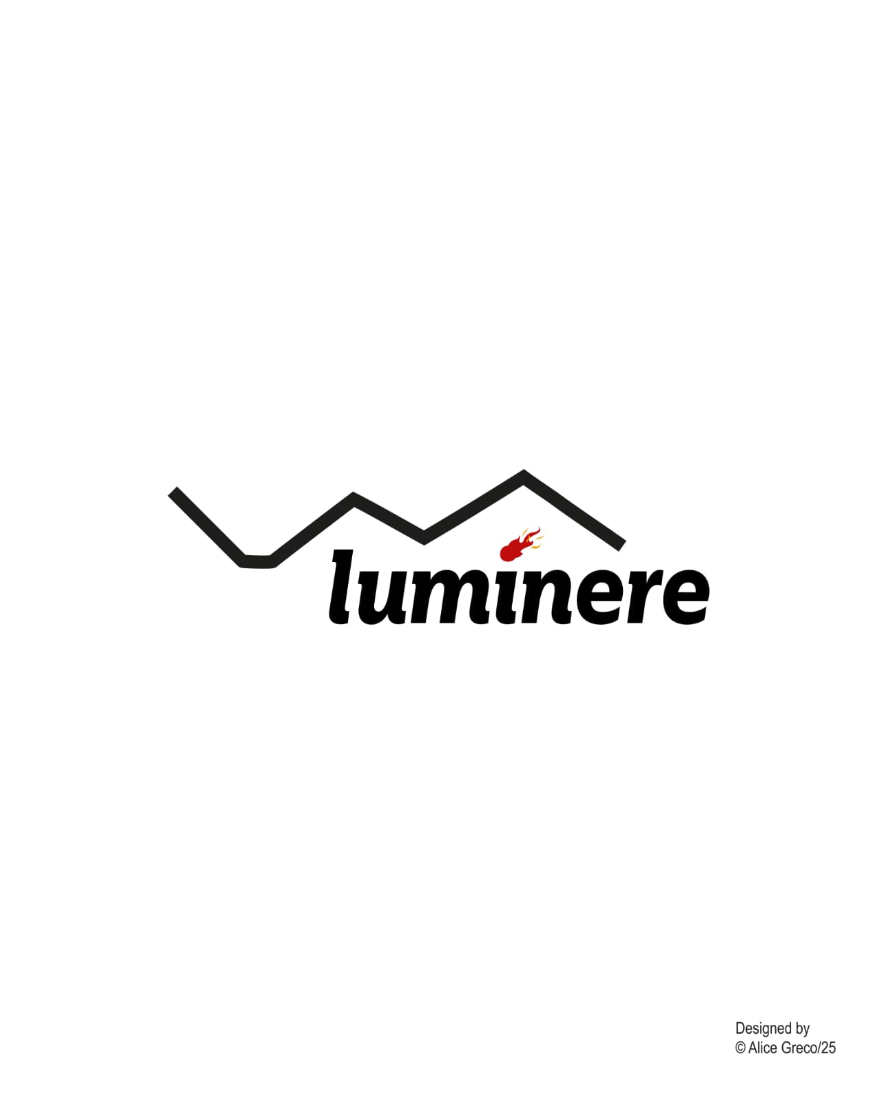 Logo ufficiale Luminere e firma Alice Greco